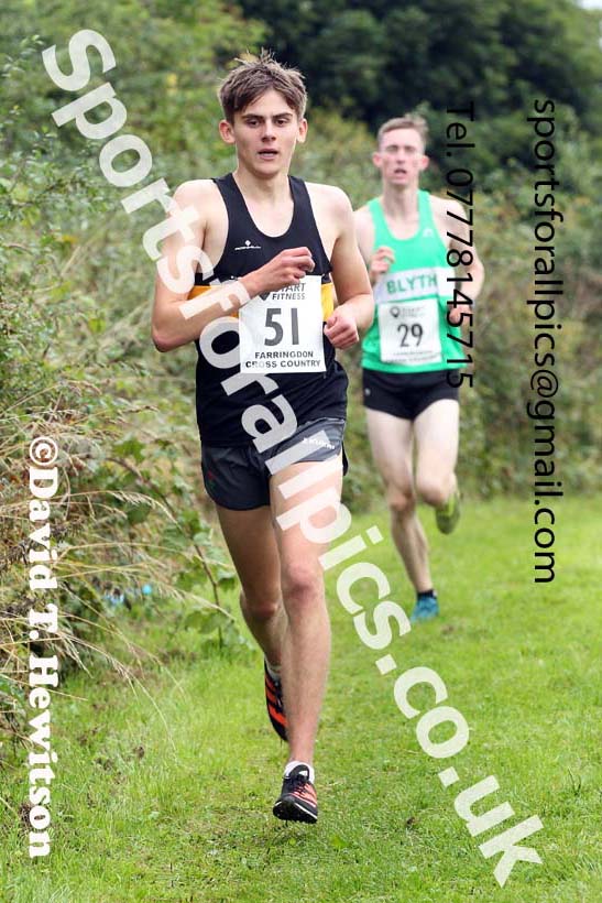 Senior Mens relay, 2021 Farringdon Open Cross Country, Sunderland . Photo: David T. Hewitson/Sports for All Pics